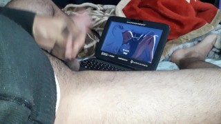 Me hago una paja mirando hentai