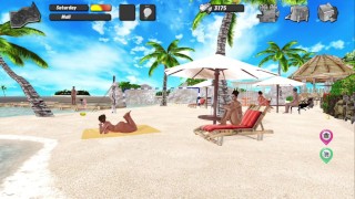 Max's Life Cap 24 - Masaje a Sexy Mujer En Playa Nudista