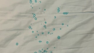 Cuming on the bed