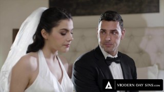 MODERN-DAY SINS - Groomsman ASSFUCKS Italian Bride Valentina Nappi On Wedding Day + REMOTE BUTT PLUG
