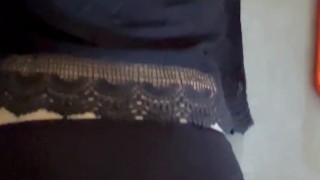 I come home from work and I feel like cumming on her buttocks