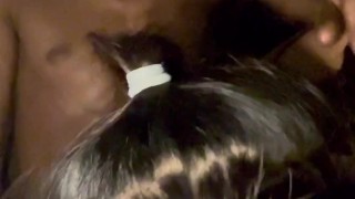 Sloppy deepthroating blowjob !!! He can’t take it!