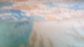 I was alone that night and I couldn't control myself and she masturbated