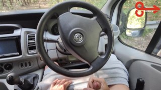 Scally Cumshot in Full View of Voyeurs at Gay Cruising Spot