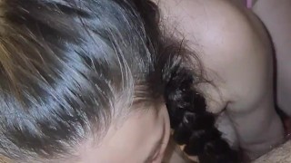 blowjob from this 18 year old bitch to her dear father-in-law, she wants to leave him without milk