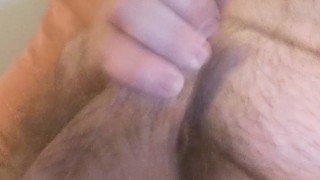 Starting my morning off right ;) huge orgasm cum on stomach
