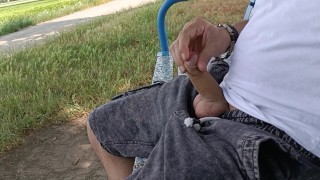 Risky outdoor masturbation. Solo Man, Jerk Off, Close Up, Dick, Amatorial, Homemade, Big cum