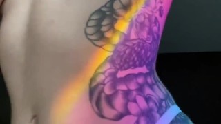 Naughty Teen Girl Playing with her Tits