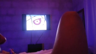 Fodendo a gostosa assistindo Naruto