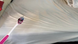 Giant Ass worship / anal vore tied to tooth brush
