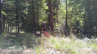 Exhibitionist Wife taking piss and cum on face