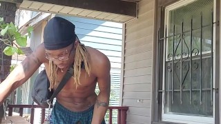 Tending to dis BBC while trending to my plants and busting my phat load