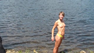 Fucking on a German lake photo session with photographer - part 1