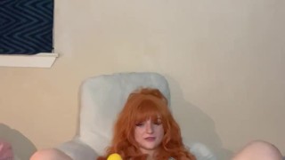 Pretty ginger pussy gets toyed with until wet (full on OF)