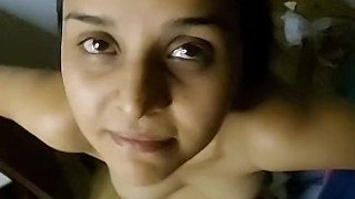 showered my wife's face with my cum