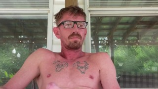 Solo play on the back porch