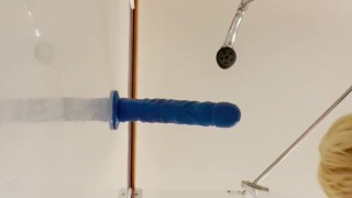 His Hungry ass was excited to get filled up with a thick dildo