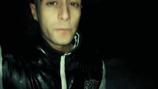 Play with cruiser´s cum in mouth on my knees after he left