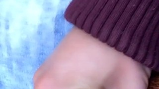 Foreskin cum - Cumshot outdoor