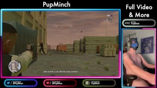 Horny Gainer Bator Pup Edges As He Games - GTA: TBOGT #1 (Full Video On JFF)