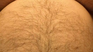 OnlyFans Teaser: Hung bear strips and cums in a cute summer shirt