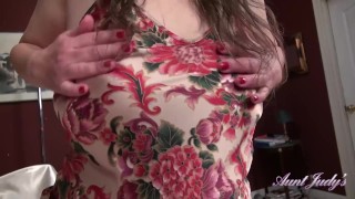 Aunt Judy's - Your Mature Step-Auntie Grace gives you a Good Morning Blowjob (POV)