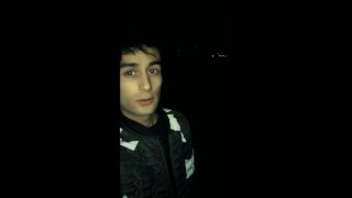 Cum walk ( till face absorbs facial cumshot ) night version public