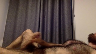 young latino do a handjob before bed