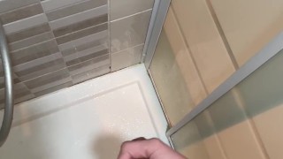 Jerking off my dick in the shower 3