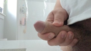 I cum so HARD in the bathroom