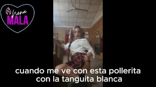 SPH CORDOBESA .colegiala en tacos altos humilla a su novio por micropene.