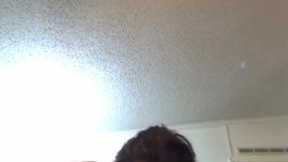 Chubby Goth With Big Bouncing Tits and Big Ass Rides and Bounces On Cock For a Creampie