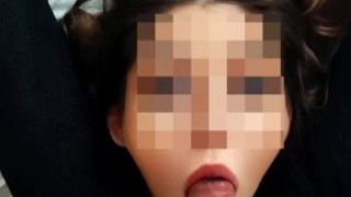 PoV LovelyfeetsLola Sucks Cock and gets Cum on her Face