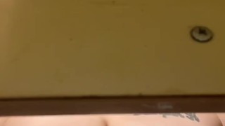 Playing with my boobs before my bath