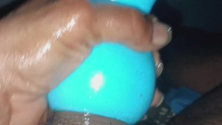 BBC solo glorious explode in pussy stroker