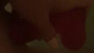 Dildo fuck in the bath