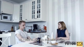 TUTOR4K. Mad stud with hard boner bangs hard a tutor who failed his exam