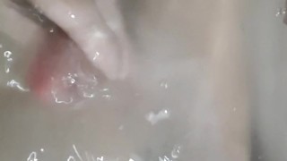 Complete relaxation in the water... Jerk off