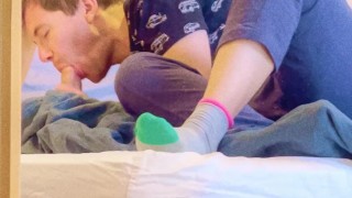 Got way too Horny so had to Rub our Cocks Together So much Cum / Uncut cock to cock action Frot