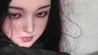 Redhead goth chick needs cum on her dress - XYCOLO silicone doll