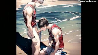 Gay basketball players Beach sex Animation Cartoon porn Hentai