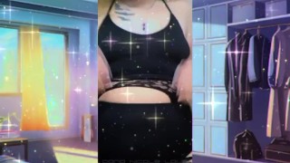 Garter belt and stockings worship