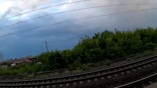 boy masturbates at the railway station