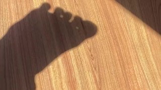 My feets in sun and shades of them