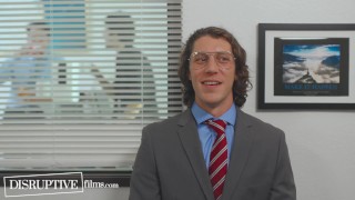 Awkward Hunk Finally Fucks Boss At Work - The Office Gay Parody - Disruptive