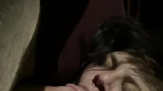 Gagging on Dick in this randoms car