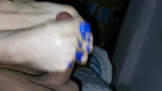 footjob masturbacion con los pies