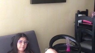 Sexy white girl models until she is naked and horny fingering herself