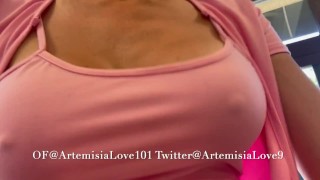 Walking and driving with Pornstar Artemisia Love and her big tits OF@ArtemisiaLove101