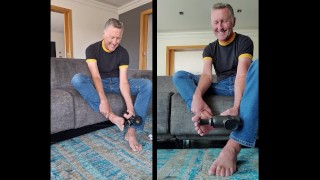 My weirdest video ever. No cum foot massage.